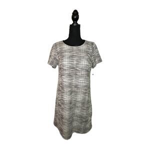 Tommy Hilfiger Women’s Tweed Dress With Black Faux Trim, Size 10, NWT